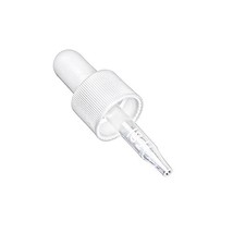 Pack of 12 Small Eye Droppers with a 18/410 Finish. White Bulb Fine Ribb... - £6.37 GBP