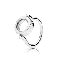 Trend New Fashion S925 Silver Zircon Women Ring Charm Jewelry Making Flower Love - £37.48 GBP