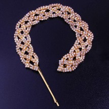 Rhinestone Chain Long Hair Clips Headband Jewelry for Women  Personality... - £10.27 GBP