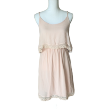 Marianne Womens Juniors Summer Flounce Sleeveless Dress Size M Dusty Pink New - £20.99 GBP