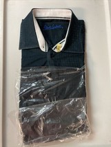 Robert Graham Laundered Long Sleeve Black Patterned Dress Shirt Large - £29.66 GBP