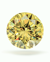 Real Diamond 1.00ct Natural Loose Fancy Yellow Color Diamond GIA VS1 Round - £6,174.43 GBP