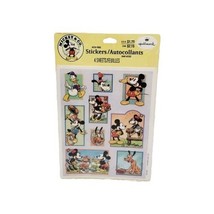 Vintage Hallmark Disney MICKEY MINNIE and FRIENDS Stickers 4 Sheets NEW - $7.57