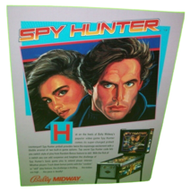 Spy Hunter Pinball Flyer Original 1984 Promo Game Artwork Sales Sheet 8.5&quot; x 11&quot; - £18.74 GBP
