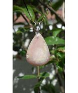 Authentic Pink Opal necklace with sterling silver bail - $23.75+