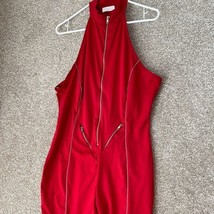 New Magnolia Plus Size Sleeveless Red Romper Shorts Size 2XL - £26.79 GBP