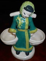 1940s/50s California Pottery KAYE FIGURINE Asian Peasant Woman - $565.19 MXN