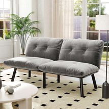 Modern Grey Convertible Folding Sofa Bed - $232.99
