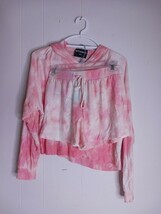 Kittenish Cloud Washed Long Sleeve Crop Hoodie &amp; Short Set Women&#39;s Sz S - $247.70 MXN