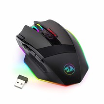 Redragon M801 Gaming Mouse LED RGB Backlit MMO 9 Programmable Buttons Mo... - $85.99