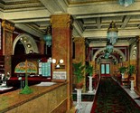 Chicago IL Illinois Plaza Hotel Lobby and Office 1920s UNP Vtg Postcard - $3.91