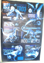 Jurassic World 2 Movie Poster Print Dinosaurs 2015 Blue Black 22&quot; x 34&quot; - $222.06 MXN