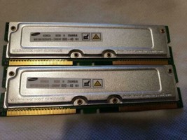 2 Used Samsung MR16R1628AF0-CM8 256MB PC800-40 Rdram NR355 - £5.53 GBP