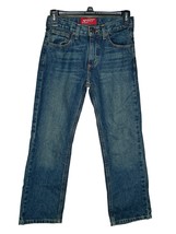 Arizona Boys&#39; Jeans Adjustable Waist Pockets Pants Mid-Rise Denim Blue S... - £12.43 GBP