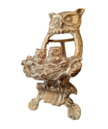 Bronze letter holder with owl and its little ones, middle 20th - €165,62 EUR