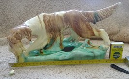 Old Vintage Pottery Hunter DOG setter Ceramic Figurine Collectibles animals - £11.26 GBP