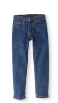 Faded Glory Boys Straight Leg Light Wash Jeans Size 10 Husky Adjustable ... - £10.67 GBP