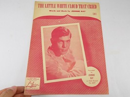 Vintage Sheet Music 1951 The Little White Cloud That Cried By Johnnie Ray - £6.96 GBP