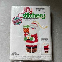 Jiffy Stitchery Gifts From Santa 5&quot; Keepsake 3-D Ornament Kit #131 VTG - £15.21 GBP