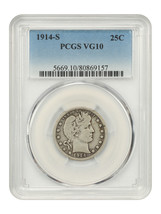 1914-S 25C PCGS VG10 - $288.09