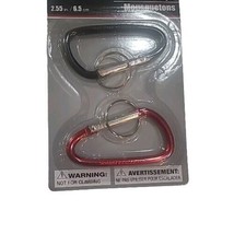 Red and Blue Carabiner Clips small - $8.99