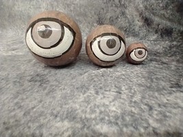 Set of 3 Creepy Eyeball Orbs Eye Balls Halloween Prop Doctor Haunted Hou... - $17.95