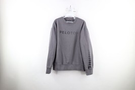 Adidas Mens Size Large Spell Out Peloton Heavyweight Crewneck Sweatshirt Gray - £43.01 GBP