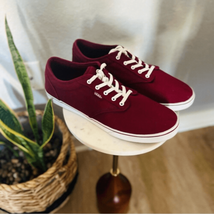 Vans Authentic Classic Tennis Sneaker Shoe, Port Twany (Purple/Red) Size 11 NWOT - £43.39 GBP