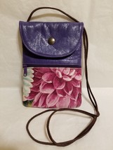 Vera Pelle Crossbody Italian Leather Mini Shoulder Bag Handbag Painted - $16.82