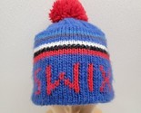 Swix Knit Pom Beanie Winter Ski Hat Blue Red White - $19.70