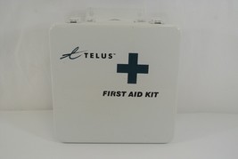 Telus First Aid Kit Wall Mount w/ Compress Bandages, Sting Stop, Gloves, &amp; More! - £30.43 GBP