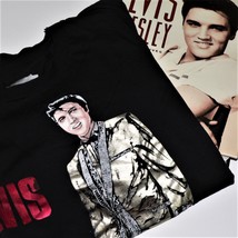 Elvis Presley - Unseen Archives - Vgc H/B Book &amp; Elvis Gold Lamè T-shirt! Size L - £17.85 GBP