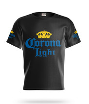 Corona Light  Beer Logo Black Short Sleeve  T-Shirt Gift New Fashion  - £25.09 GBP