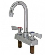 SET Commercial 4&quot; Deck Mount Faucet W/3-1/2&quot; Gooseneck Spout (NO LEAD)#A... - $1,790.47 MXN
