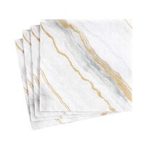 Caspari Marble Paper Guest Towel Napkins in Grey, Four Packs of 15 - $9.98+