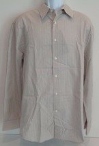 Perry Ellis Size XL 41HW4025PS Crimini Brown Striped New Mens Button Dow... - $68.31