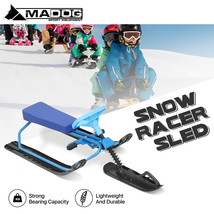 Winter Kid Racer Snow Ski Steering Wheel Sled W/Foot Brake+Retractable P... - $148.99