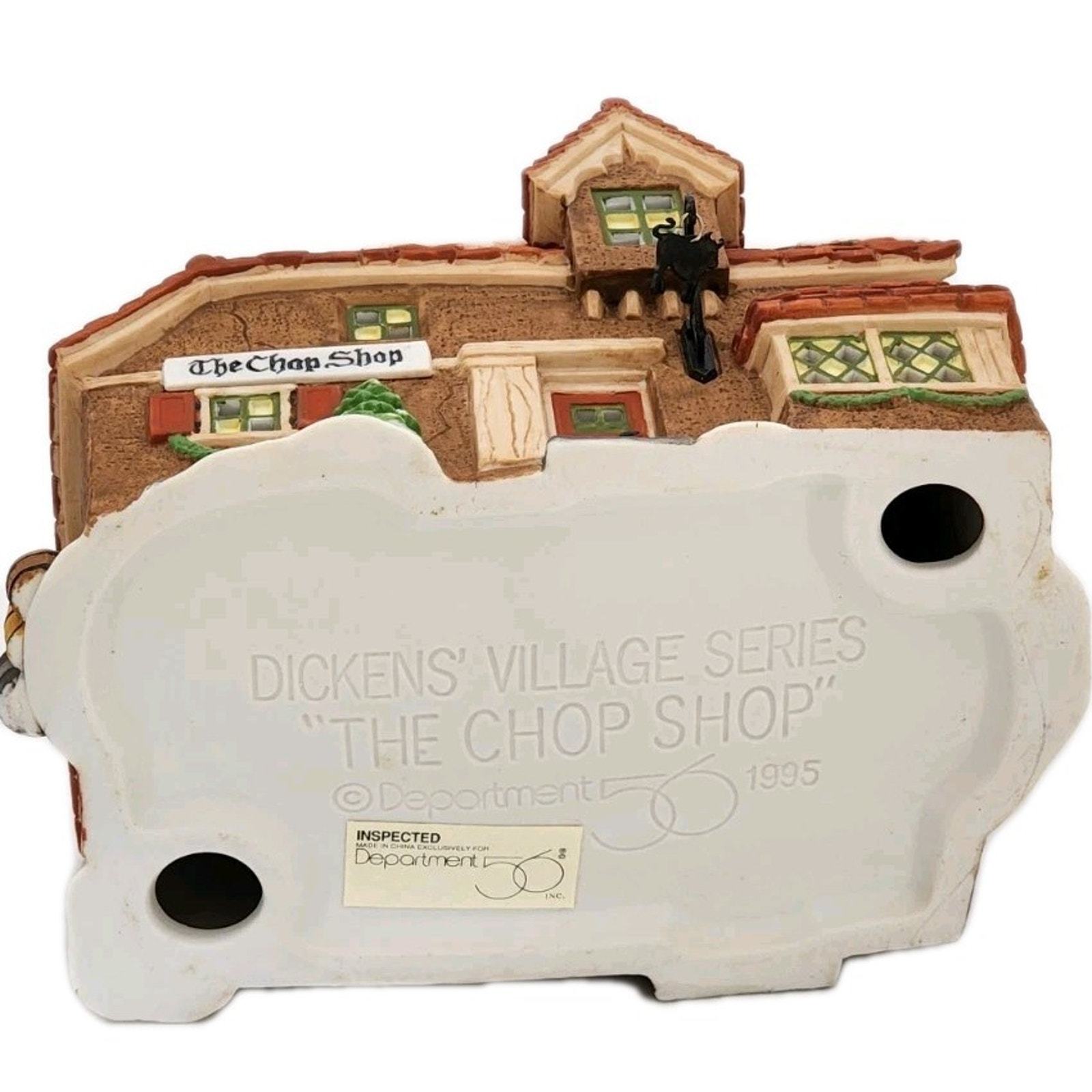 Dept 56 The Chop Shop Dickens Village Series Illuminated VTG 1995 Original Box Item image 15