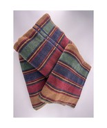 Vintage Ralph Lauren Towels Brown Navy Blue Red Burgundy Striped Cotton ... - £183.54 GBP