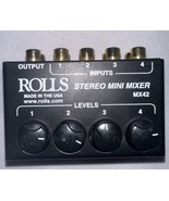 Rolls MX42 Stereo Mini Mixer - $659.61 MXN