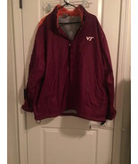 Red Oak Sportswear Men&#39;s Zip Up Jacket Coat Virginia Tech Hokies Size XXL - £45.16 GBP