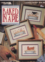 Baked In A Pie Cross Stitch Booklet 1995 Sandi Gore Evans Leisure Arts 2781 - £3.05 GBP