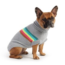 GF Pet Retro Grey Mix Sculpted Turtleneck Sweater - £34.74 GBP