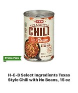 HEB chili texas style chili no beans 15oz. bundle of 4. cold weather treat - $658.01 MXN