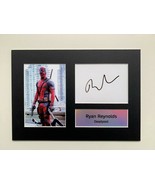 Ryan Reynolds as Deadpool A4 Autographed Display - £17.93 GBP