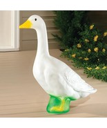 23&quot;H Dress Up Goose Large White Garden Statue Indoor Outdoor Yard Porch ... - $47.94 CAD