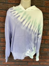 $126 NWT Wild Fox Tie Dye Hoodie Medium Peri Shibori Pullover Sweatshirt... - $33.25