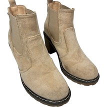 Boutique by Corky&#39;s Women&#39;s Rocky Beige Faux Suede Heeled Booties size 7 - $21.00