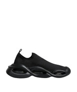 Dolce &amp; Gabbana Black Slip On Wave Low Top Men Sneakers Shoes - $611.97