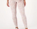 AnyBody Jacquard Smoothing Legging- PINK FLORAL, XS - $18.66